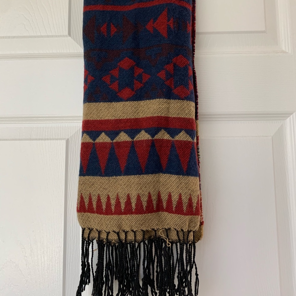 Multi color tribal scarf